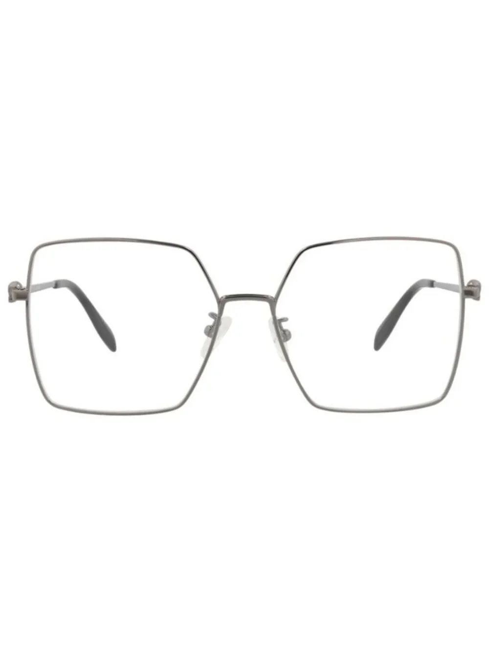 New Alexander McQueen Womens Square/Rectangle Ruthenium Ruthenium Transparent Fa